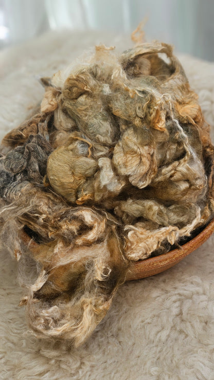 CHAI LATTE - wool & bamboo blend for spinning & felting - 5 oz |  142 g
