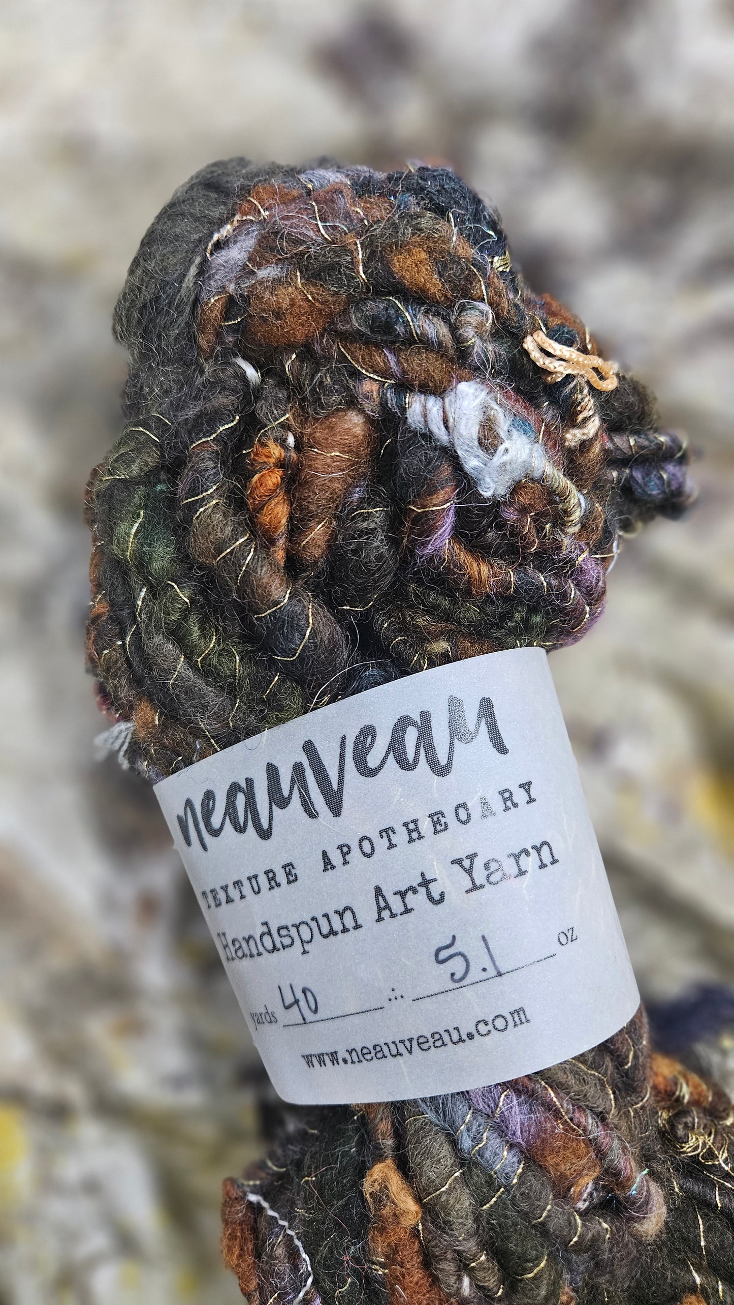 Handspun Bulky Art Yarn - Enchanted Forest Collection 16