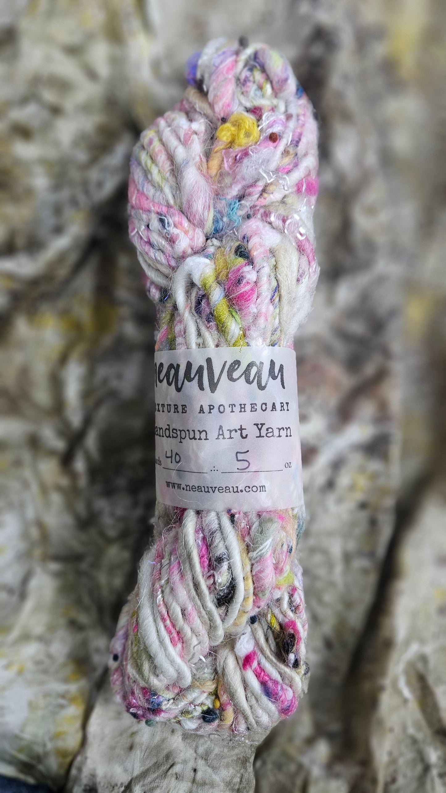 Handspun Bulky Art Yarn - Fairy Godmother 05
