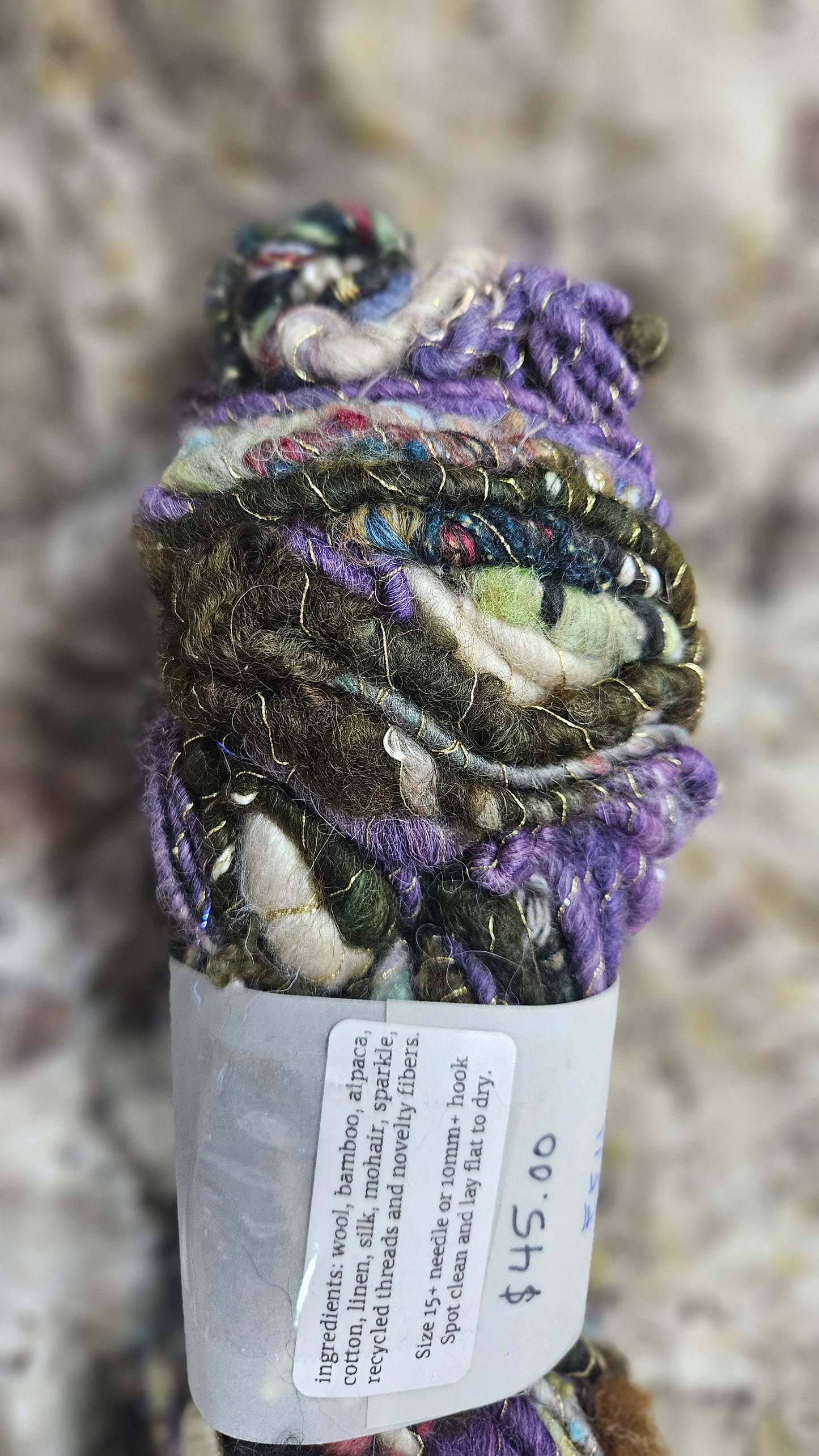 Handspun Bulky Art Yarn - Enchanted Forest Collection 11
