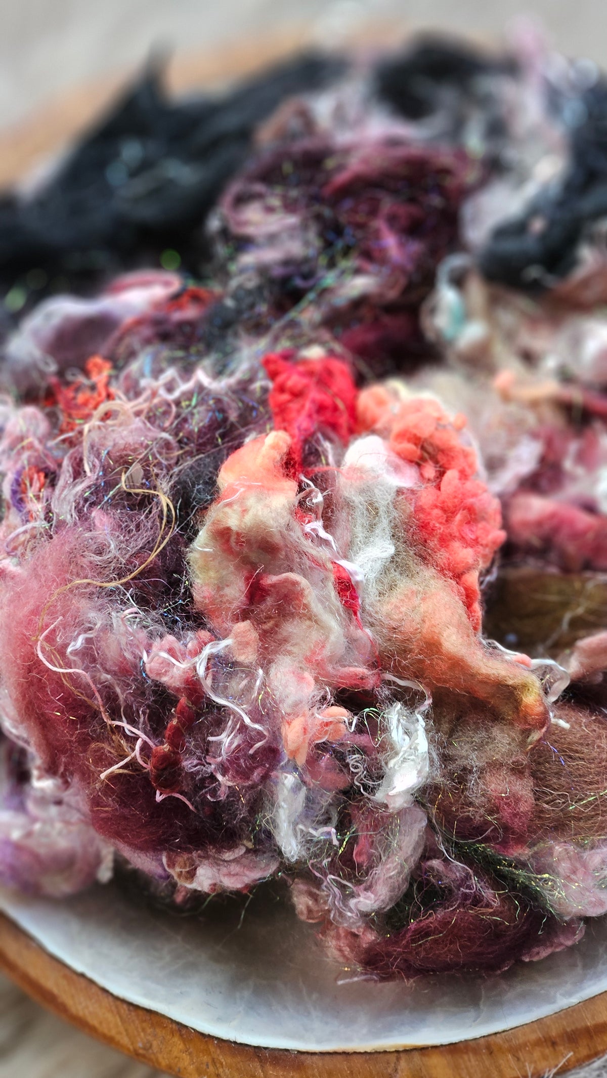 Barefoot Confession - hand-dyed wool alpaca bamboo texture blend - 4 ounces | 114 grams