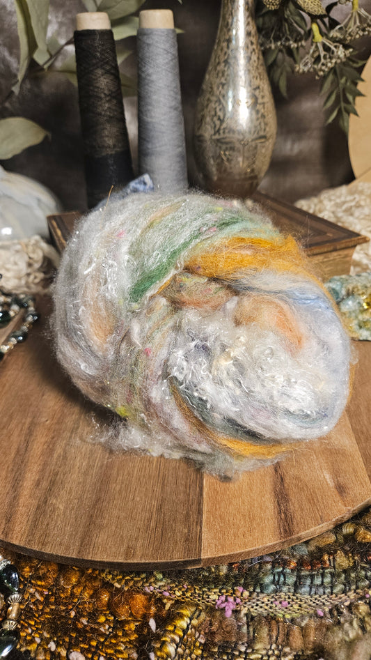 Shaniko Wool Silk Flax Neauveau Art Batt 3010 - 2 oz | 57 g