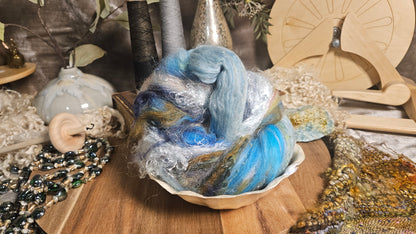 Shaniko Wool Silk Flax Neauveau Art Batt 3002 - 2 oz | 57 g