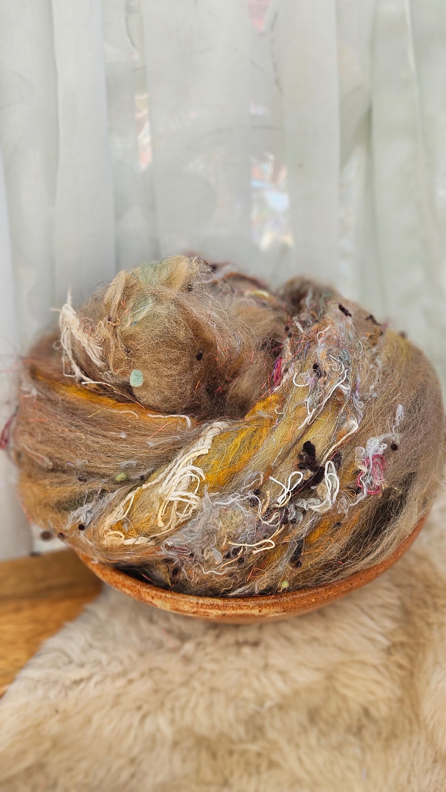 Luxe Layered Textured XL Art Batt - 231 - 4.7 ounces | 133 grams