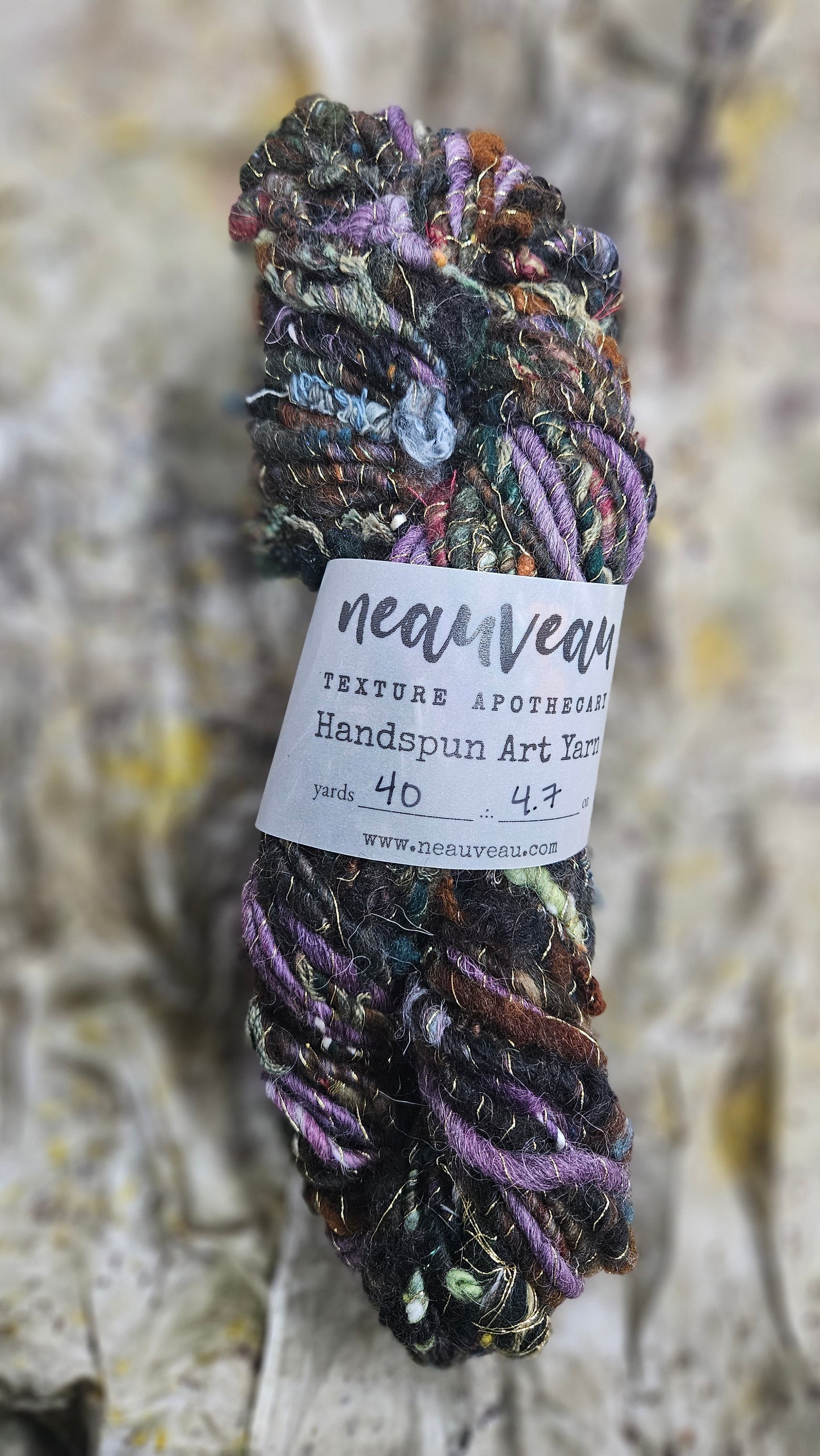 Handspun Bulky Art Yarn - Enchanted Forest Collection 04