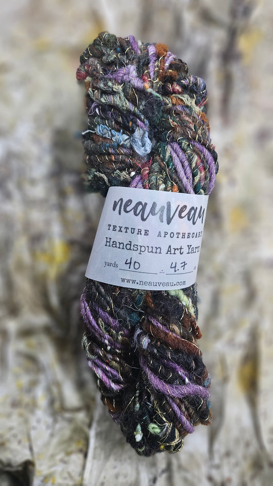 Handspun Bulky Art Yarn - Enchanted Forest Collection 04
