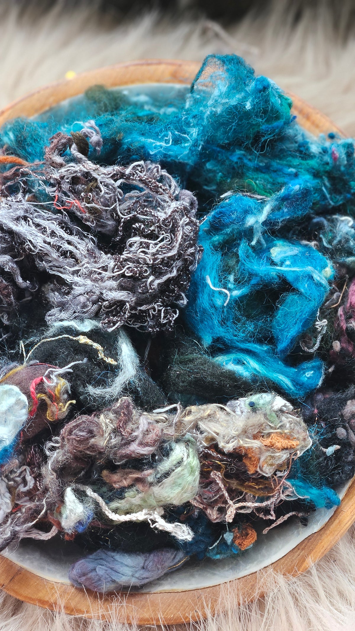 Unsent Letters - hand-dyed wool alpaca bamboo texture blend - 4 ounces | 114 grams