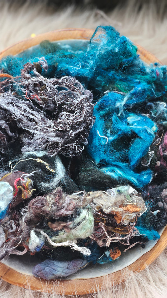 Unsent Letters - hand-dyed wool alpaca bamboo texture blend - 4 ounces | 114 grams