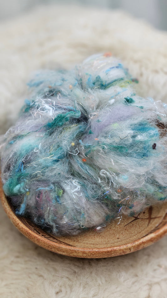 Luxe Layered Textured Art Batt - 033 - 2 ounces | 57 grams