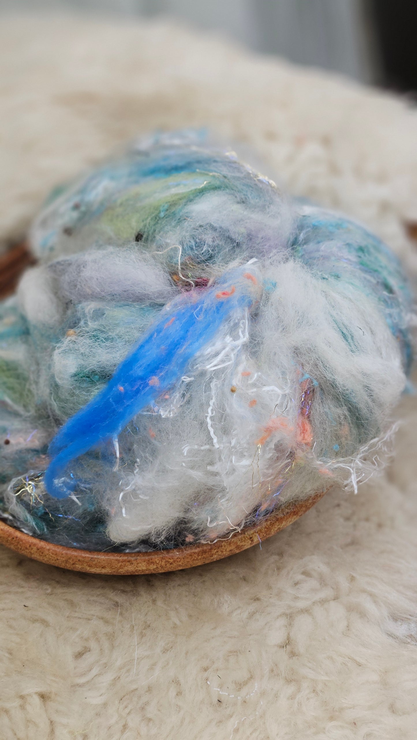 Luxe Layered Textured Art Batt - 010 - 2 ounces | 57 grams