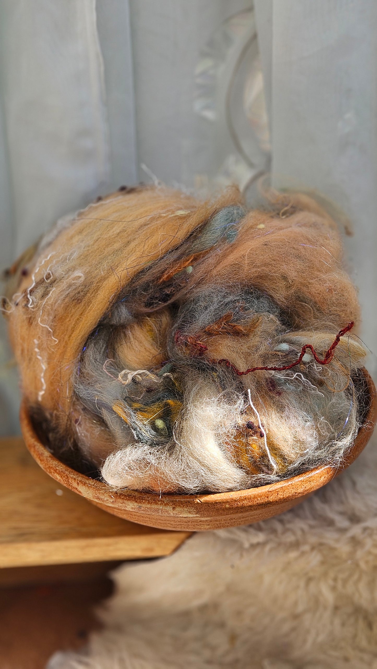 Luxe Layered Textured XL Art Batt - 233 - 3.2 ounces | 91 grams