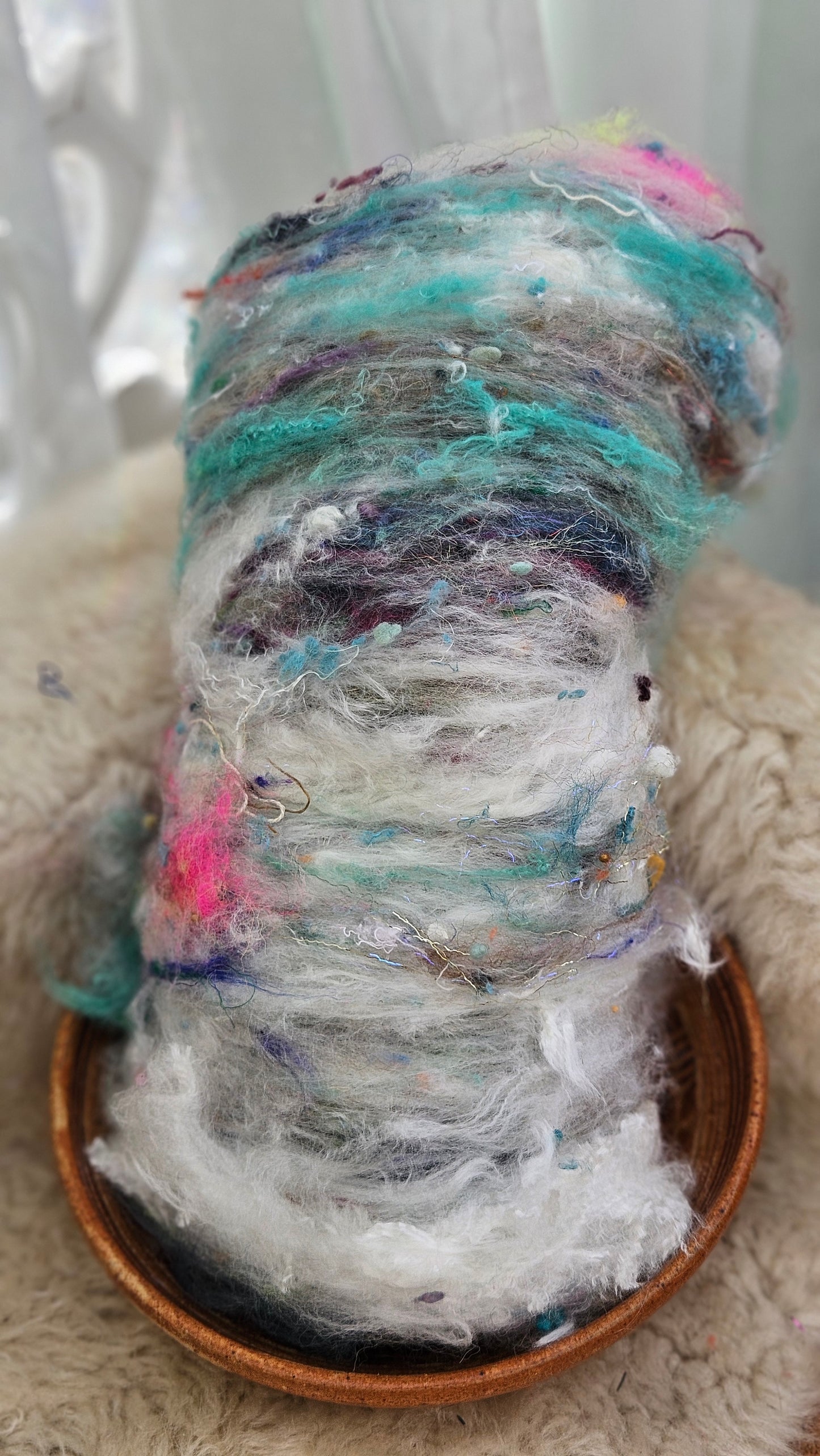 Luxe Layered Textured XL Art Batt - 263 - 3.5 ounces | 99 grams