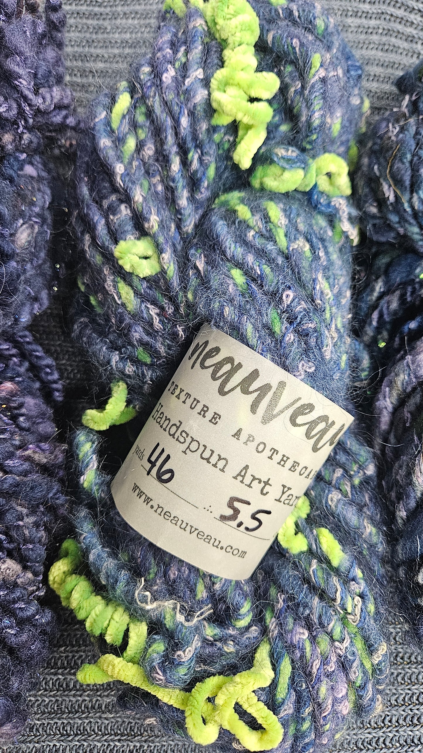 Handspun Yarn Lot - 3 Skeins Blueberry