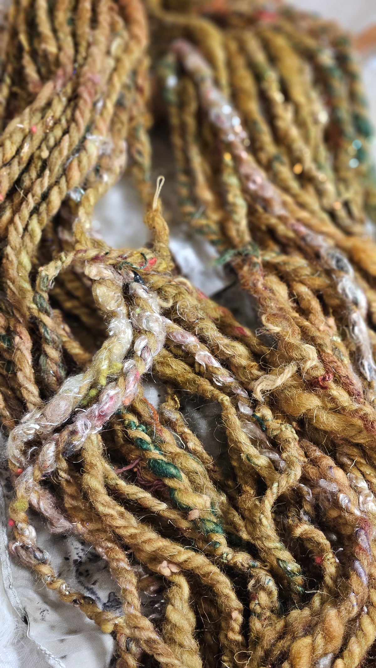 Handspun Bulky Art Yarn - 56 yards | 6 ounces - Botticelli Portrait 03