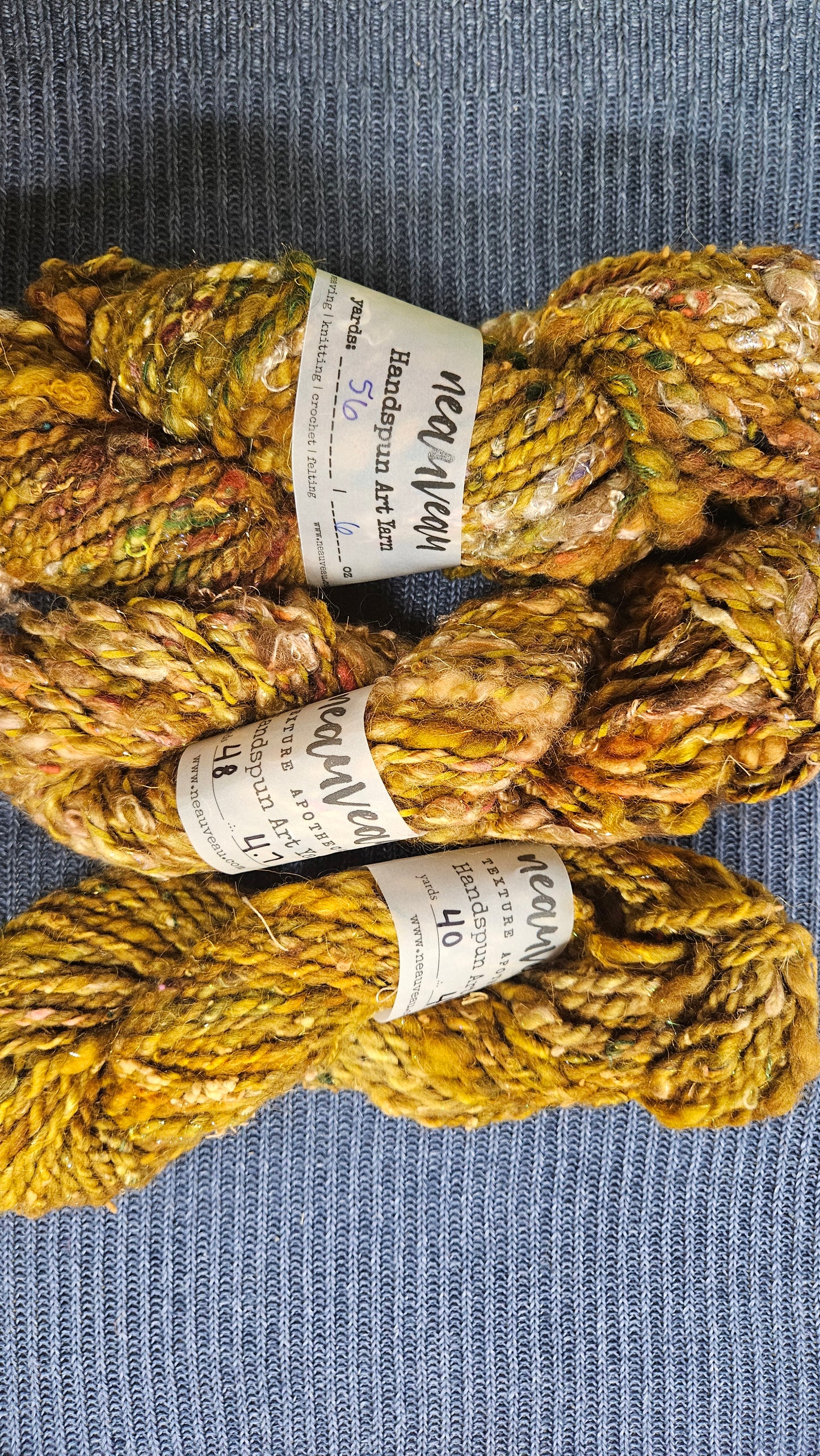 Handspun Yarn Lot - 3 Skeins Gildenberry