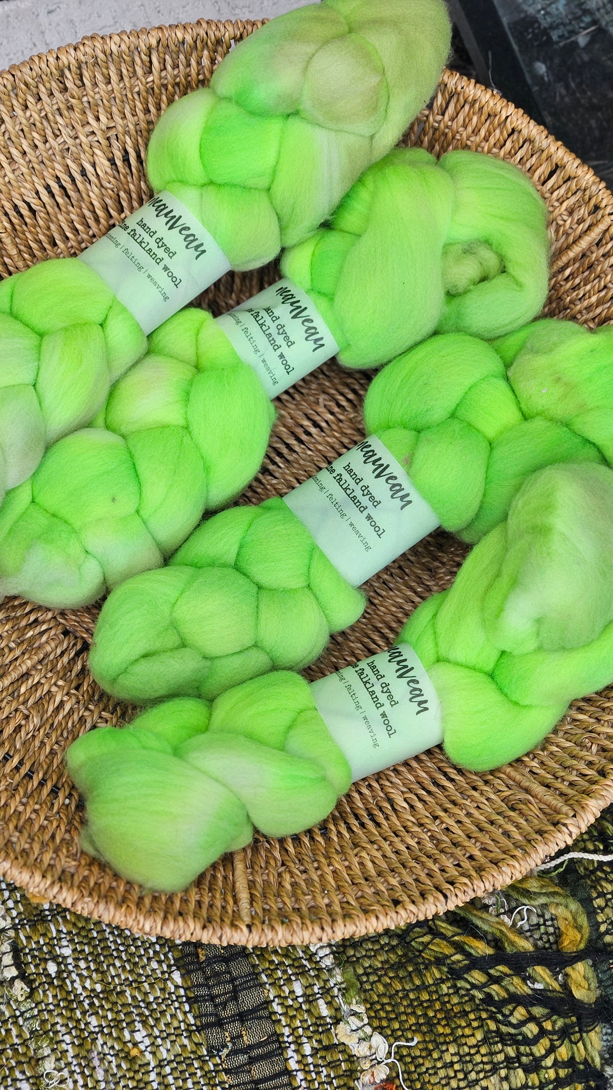 Bigbend - hand dyed fine wool roving for felting and blending - 2 ounces | 57 grams