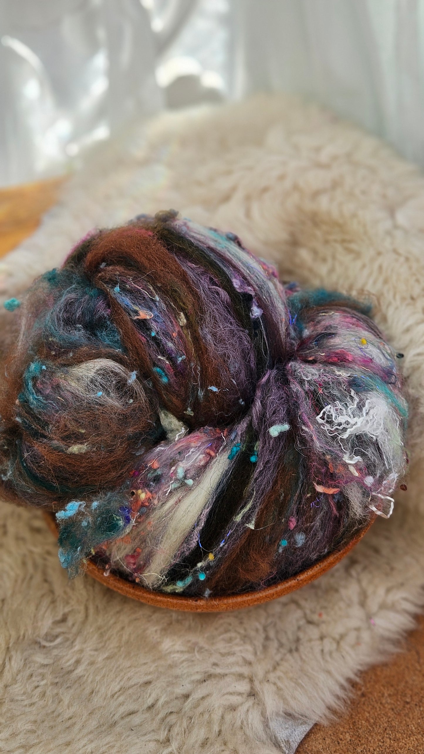 Luxe Layered Textured XL Art Batt - 257 - 3.8 ounces | 108 grams