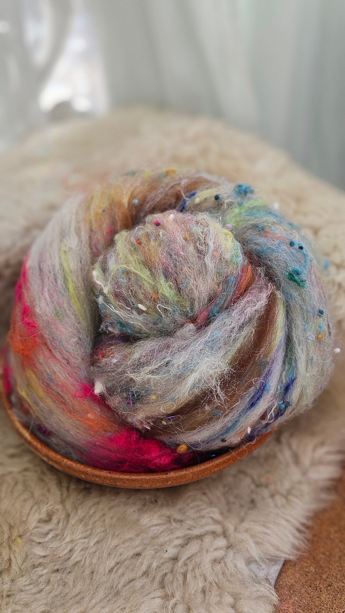 Luxe Layered Textured XL Art Batt - 259 - 2.9 ounces | 82 grams