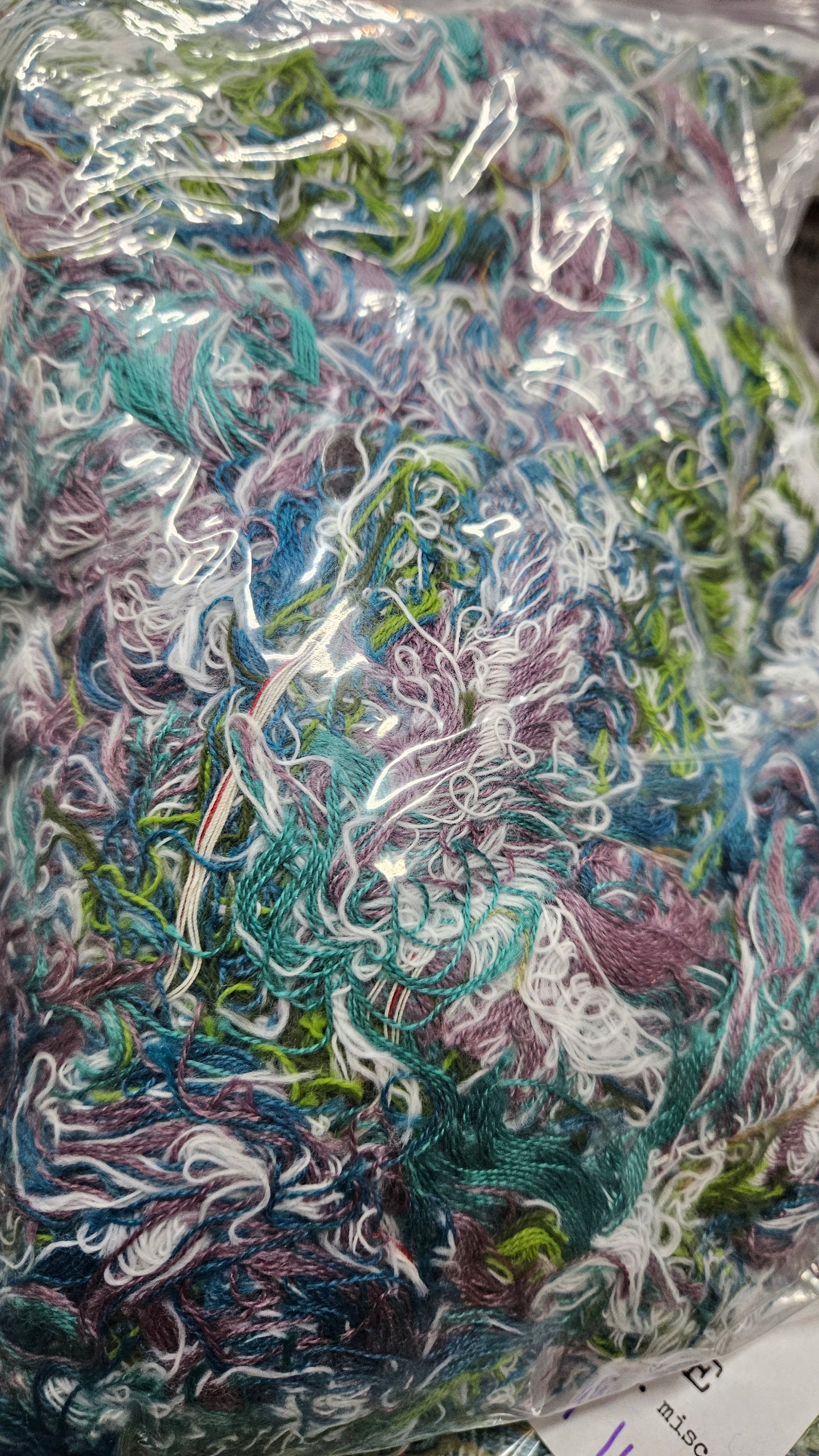 SEASHORE - textile selvedge for rug and art weaving and art yarn - SEA001 (.7 lb)