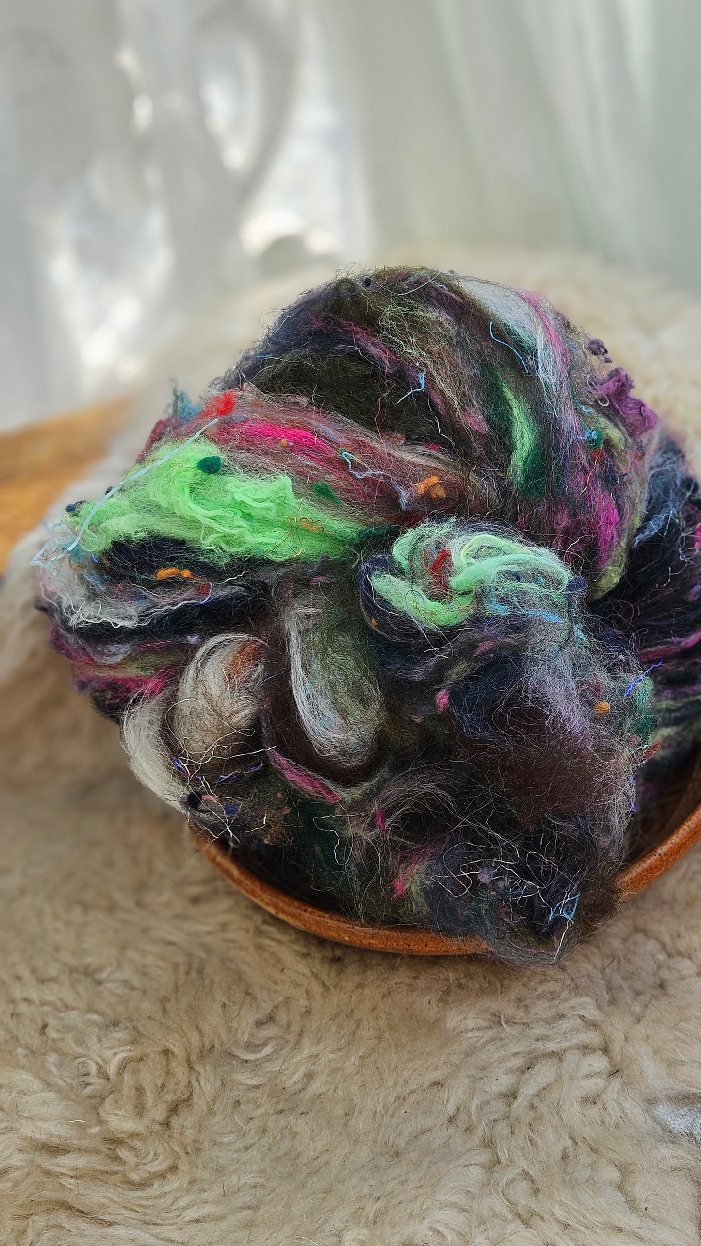 Luxe Layered Textured XL Art Batt - 255 - 3.5 ounces | 99 grams