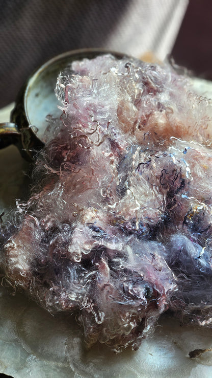 MORGANITE - eucalyptus crimp fiber for spinning, blending & felting - 2 oz | 57 g