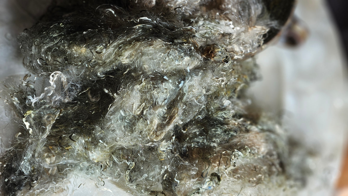 PREHNITE - hand-dyed eucalyptus crimp faux-silk for art yarn embellishing, fiber blending, felting, and papermaking - 2 oz | 57 g