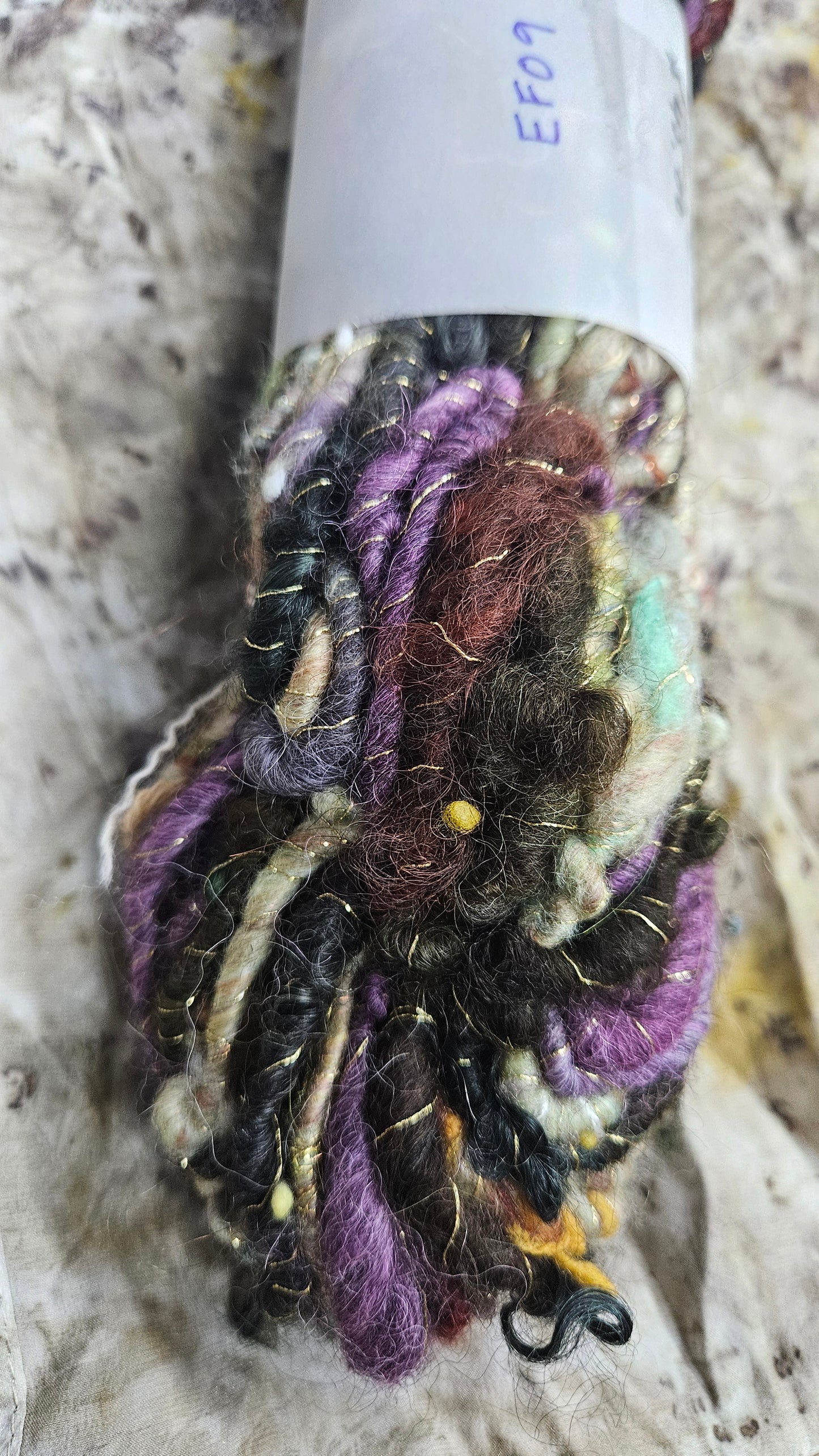 Handspun Bulky Art Yarn - Enchanted Forest Collection 09