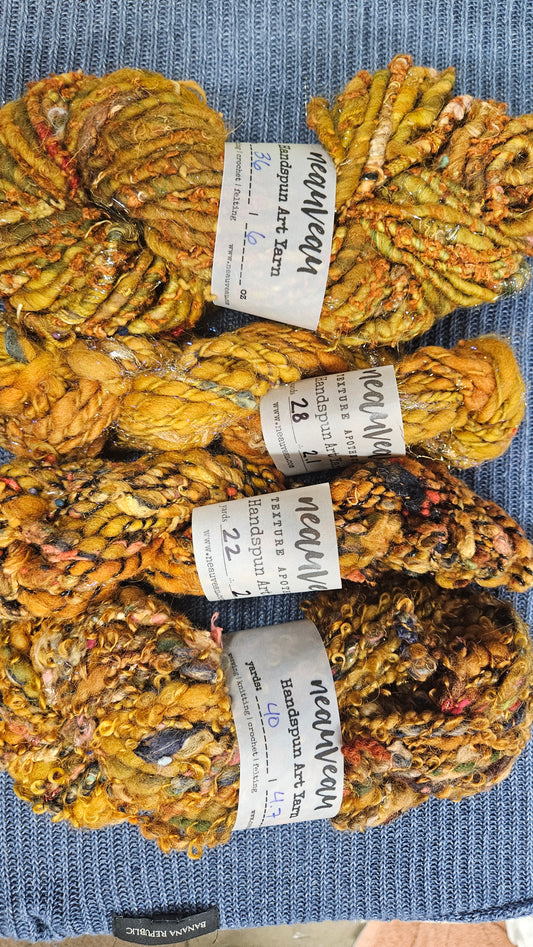 Handspun Yarn Lot - 4 Skeins Bronzenberry