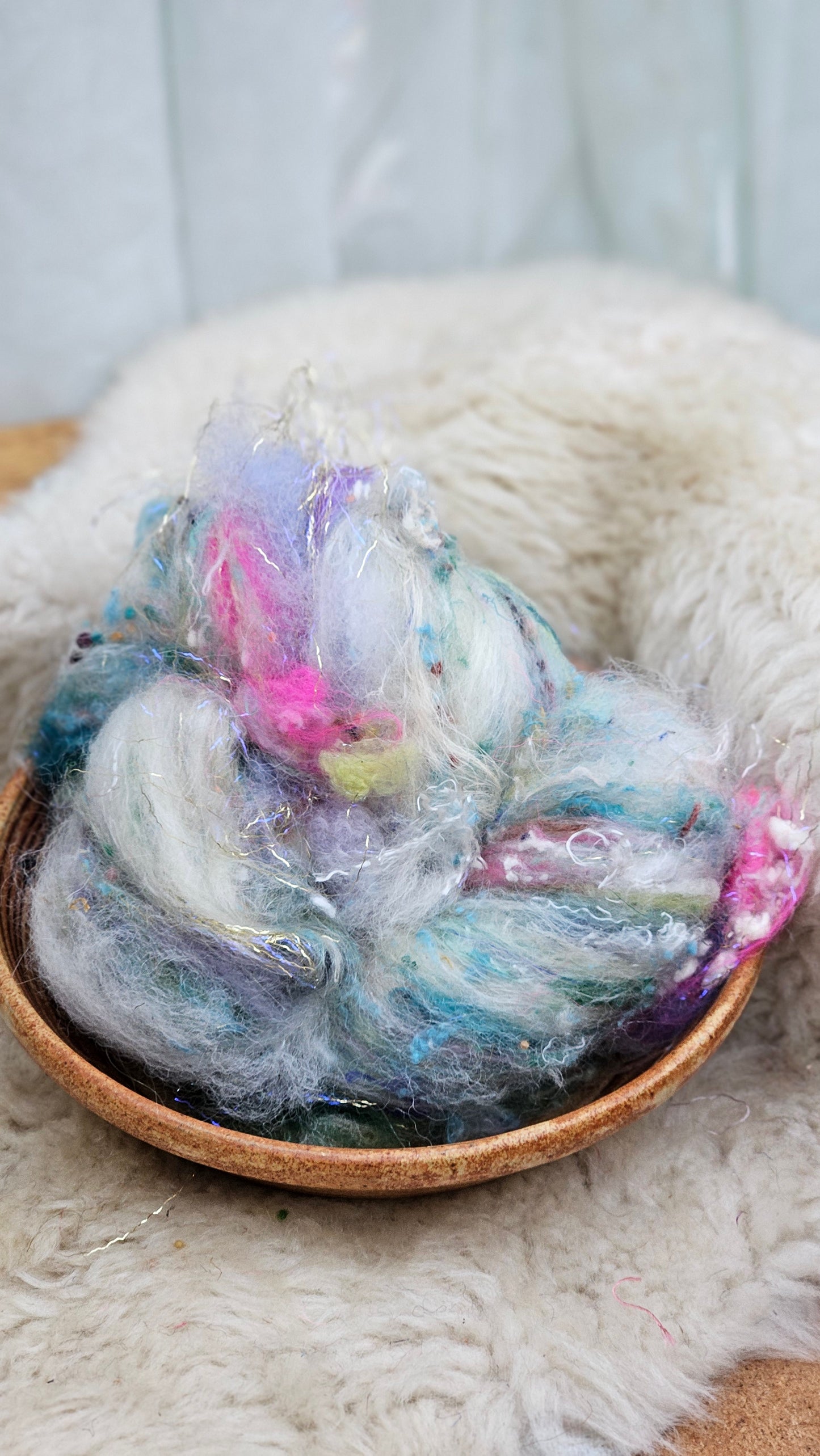 Luxe Layered Textured Art Batt - 046 - 2 ounces | 57 grams