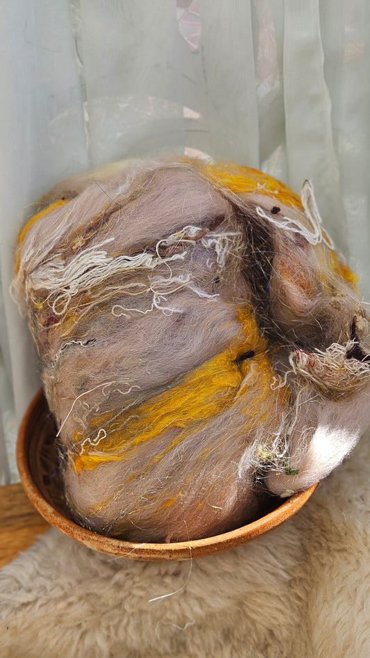 Luxe Layered Textured XL Art Batt - 232 - 3.7 ounces | 105 grams