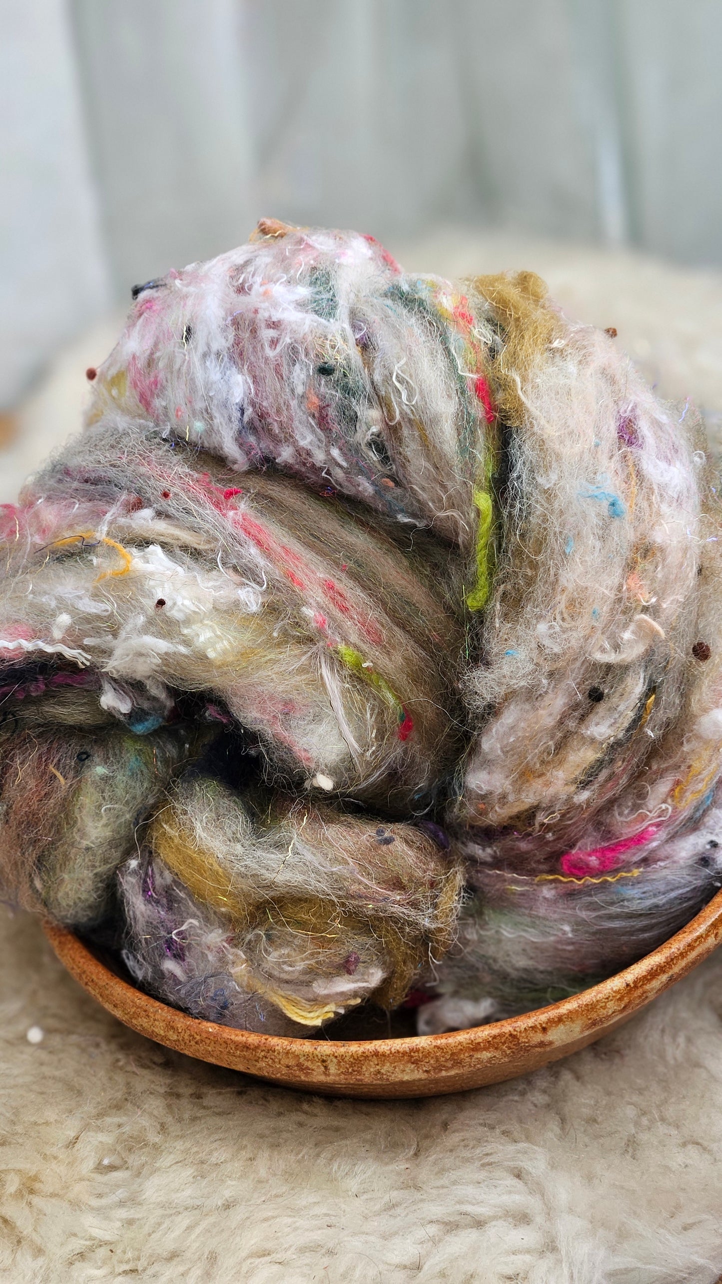 Luxe Layered Textured XL Art Batt - 222 - 3.5 ounces | 99 grams