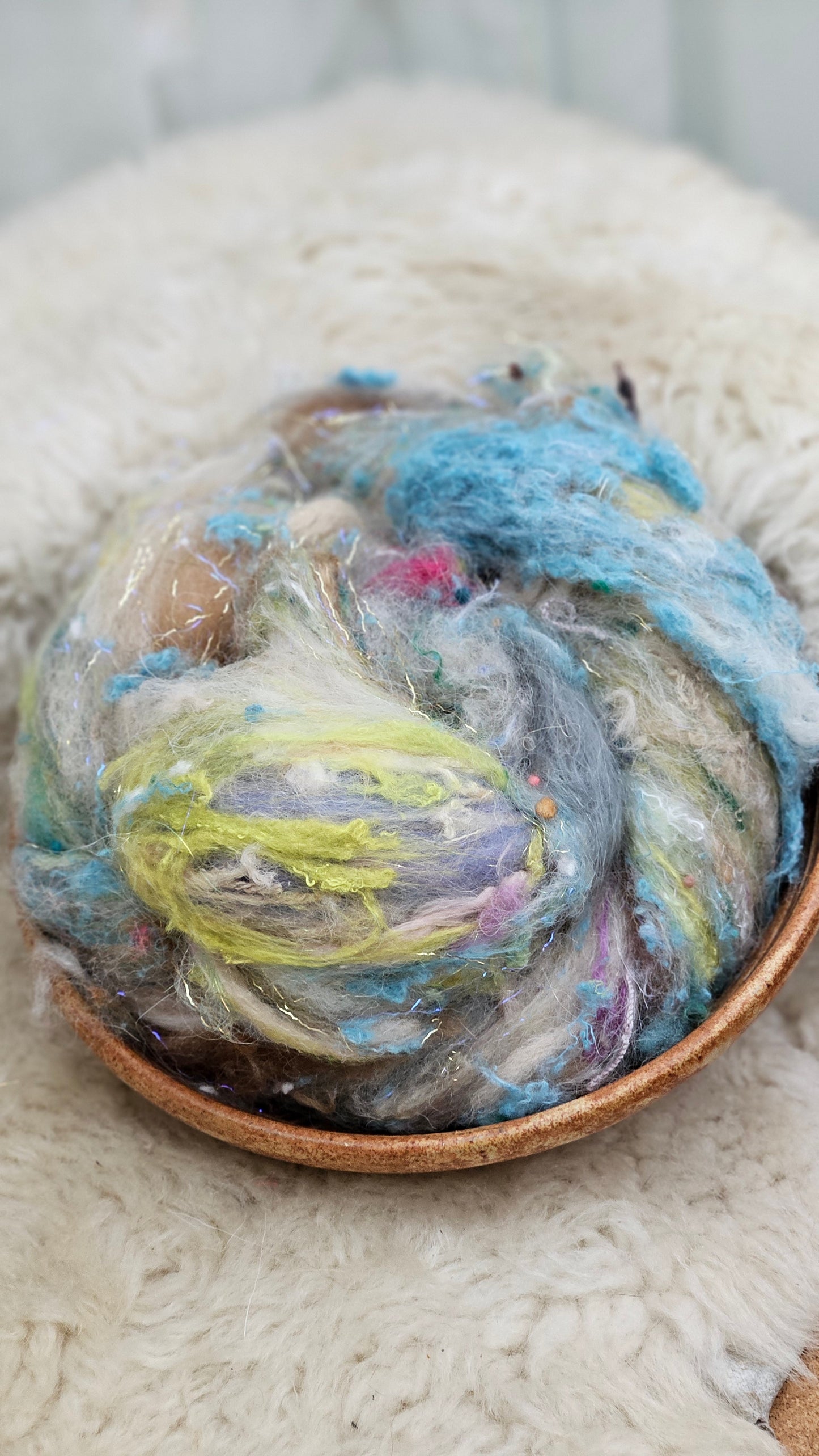 Luxe Layered Textured Art Batt - 005 - 2 ounces | 57 grams