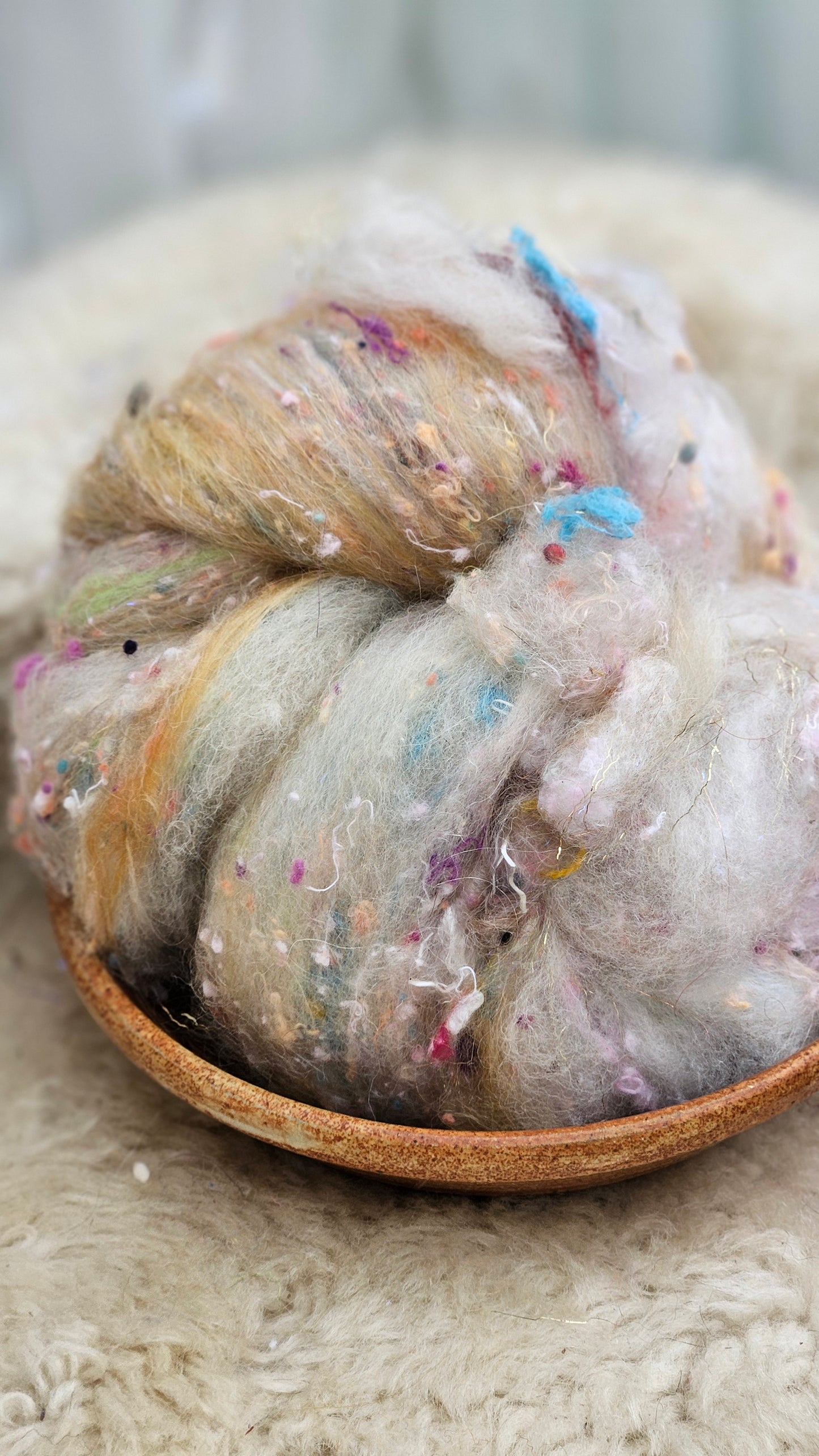 Luxe Layered Textured XL Art Batt - 225 - 3.2 ounces | 91 grams