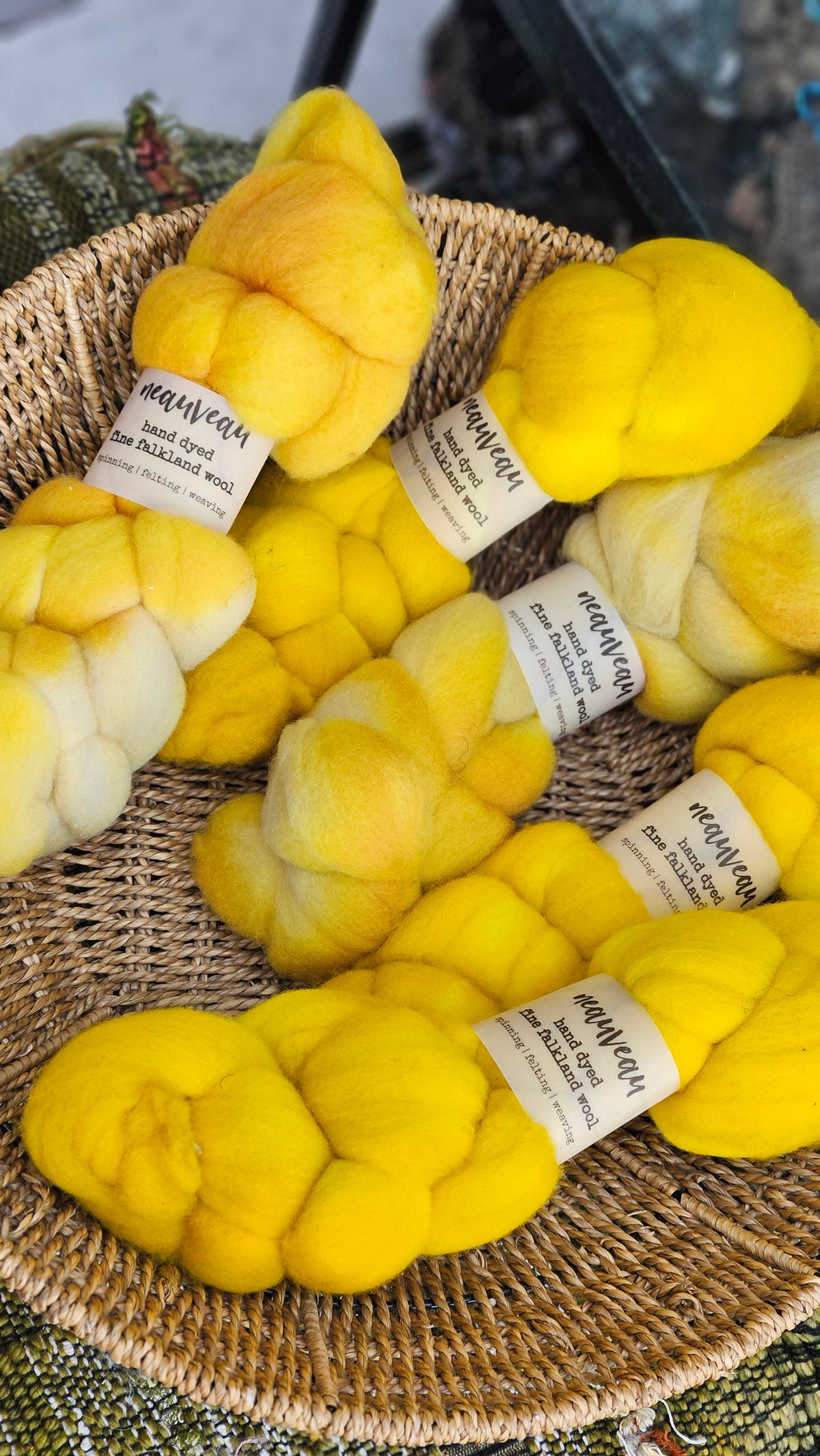Zion - hand dyed fine wool roving for felting and blending - 2 ounces | 57 grams