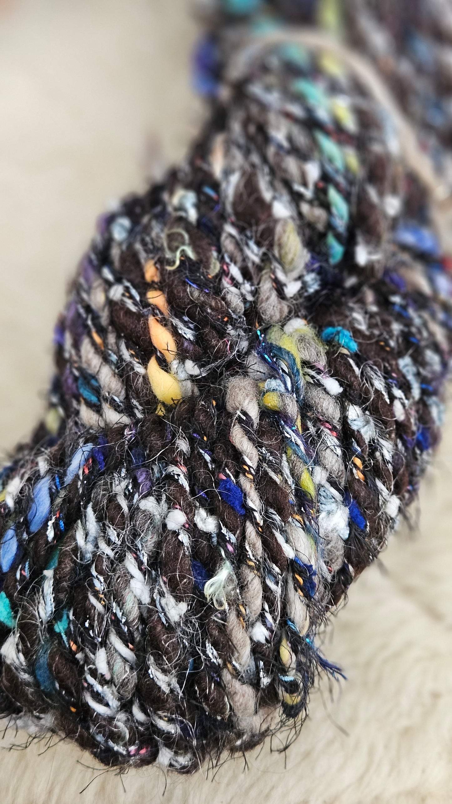 ECHO - Bulky Handspun Art Yarn XL Skein - 58 yards | 6.7 ounces | 190 grams