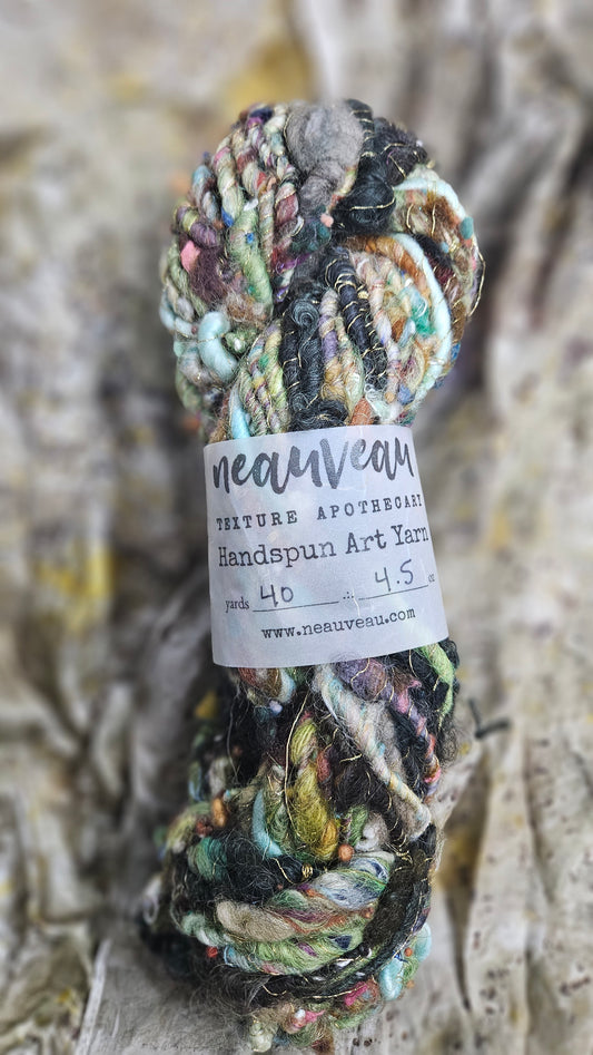 Handspun Bulky Art Yarn - Enchanted Forest Collection 03