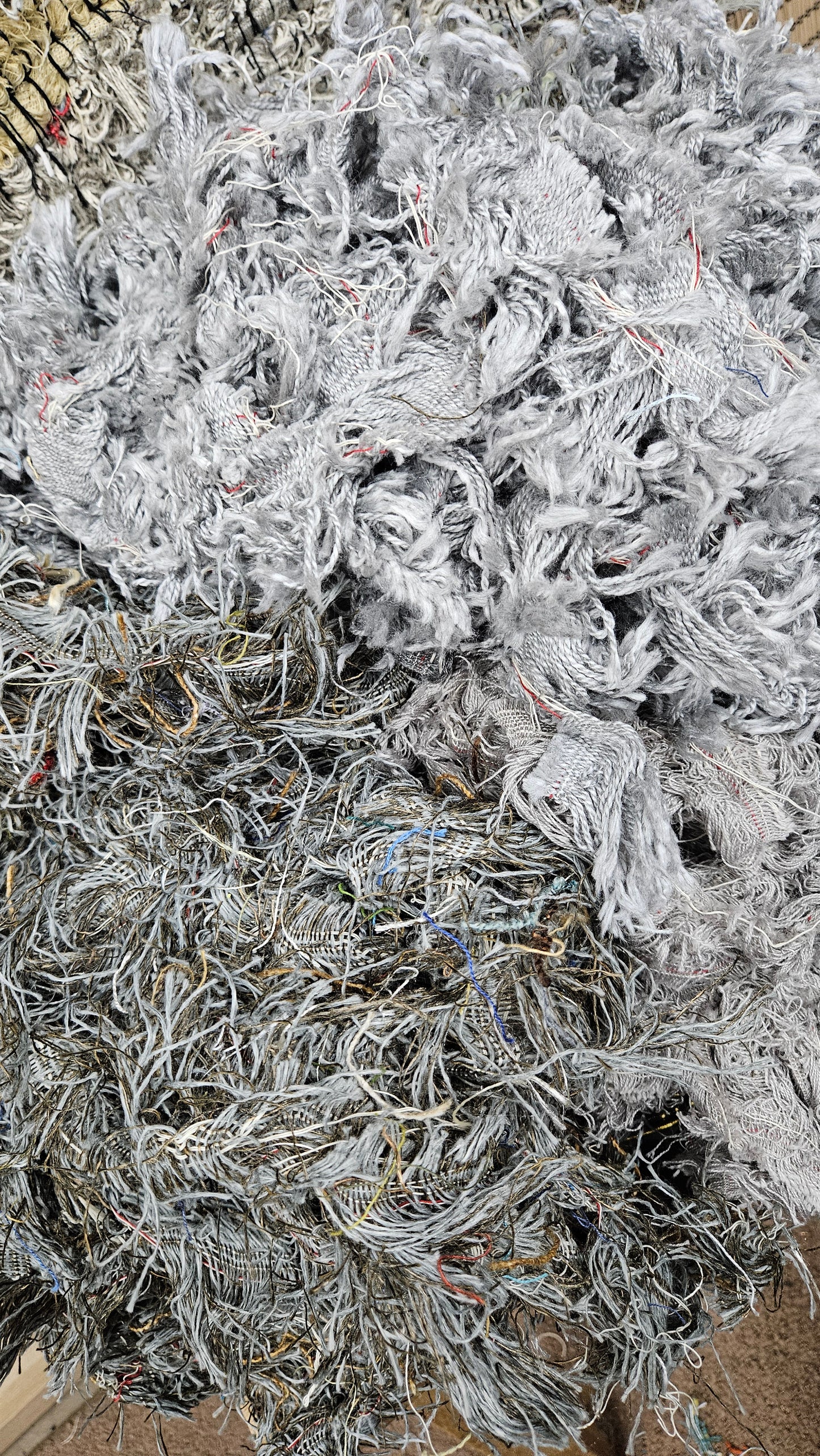 BULK 06 - shaggy fringe ribbon for tapestry weaving and fiber art - 4.5 POUNDS