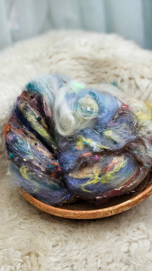 Luxe Layered Textured Art Batt - 027 - 2 ounces | 57 grams