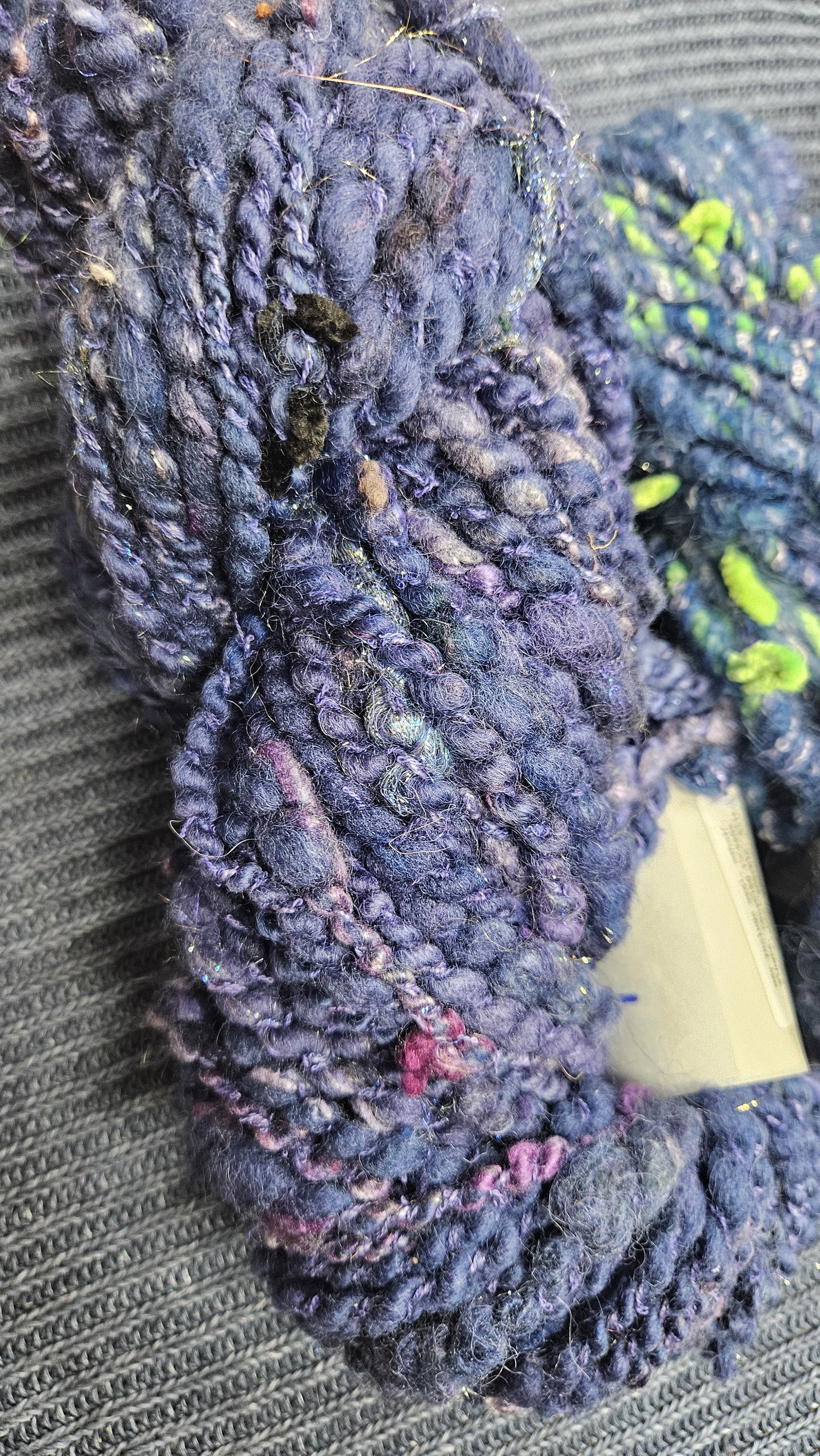 Handspun Yarn Lot - 3 Skeins Blueberry