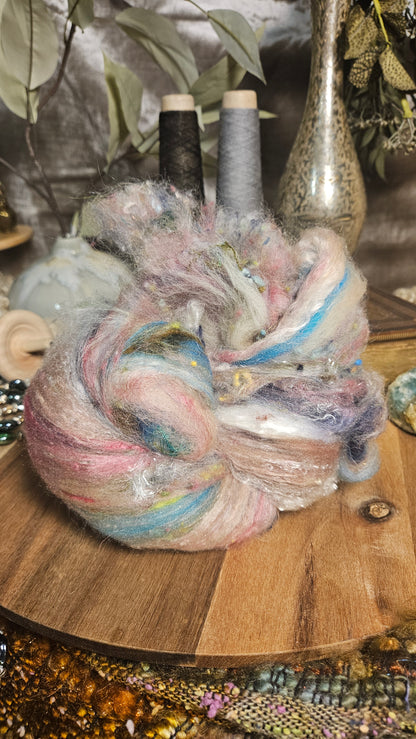 Shaniko Wool Silk Flax Neauveau Art Batt 3004 - 2 oz | 57 g
