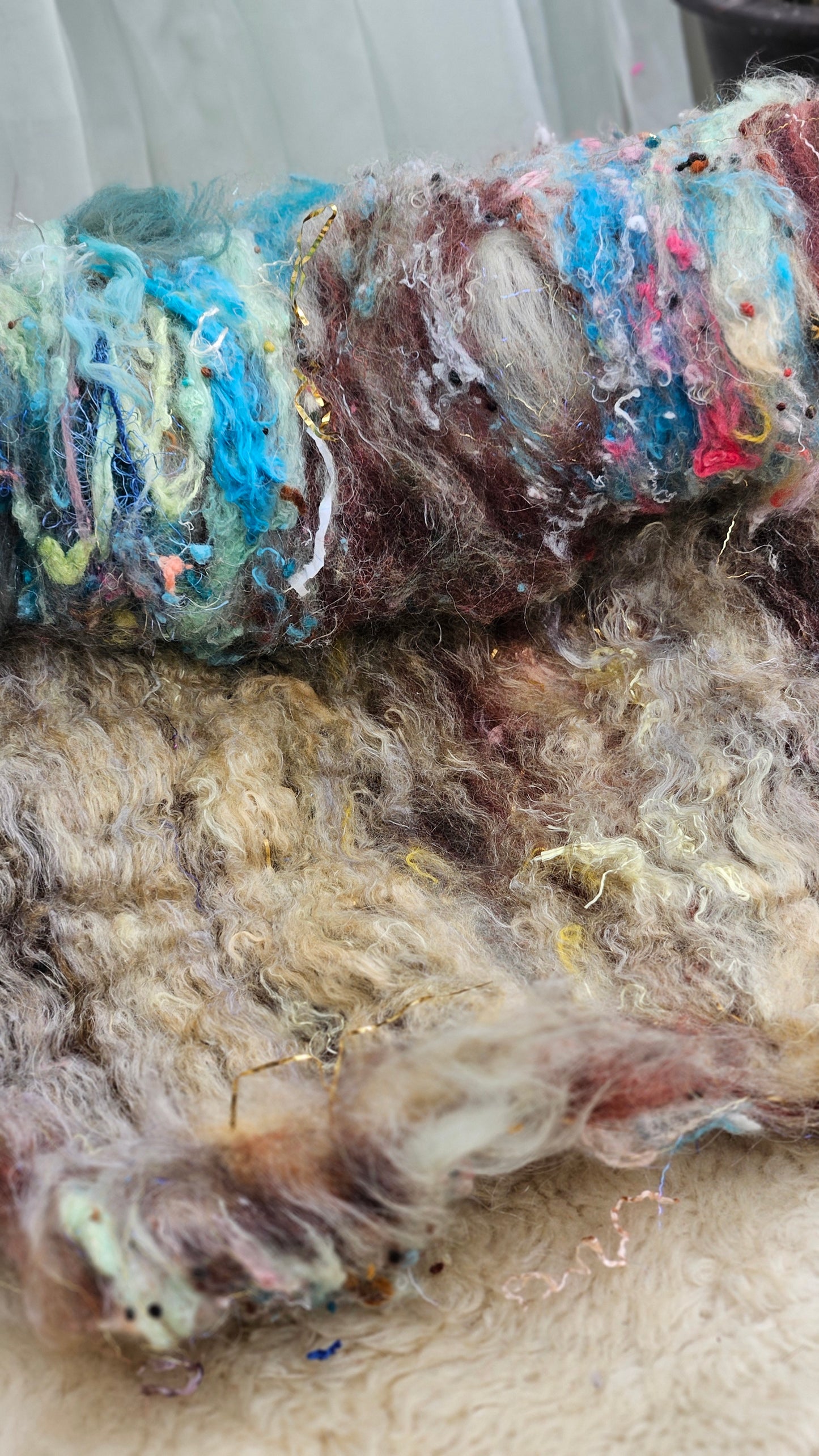 Luxe Layered Textured XL Art Batt - 219 - 3.5 ounces | 99 grams