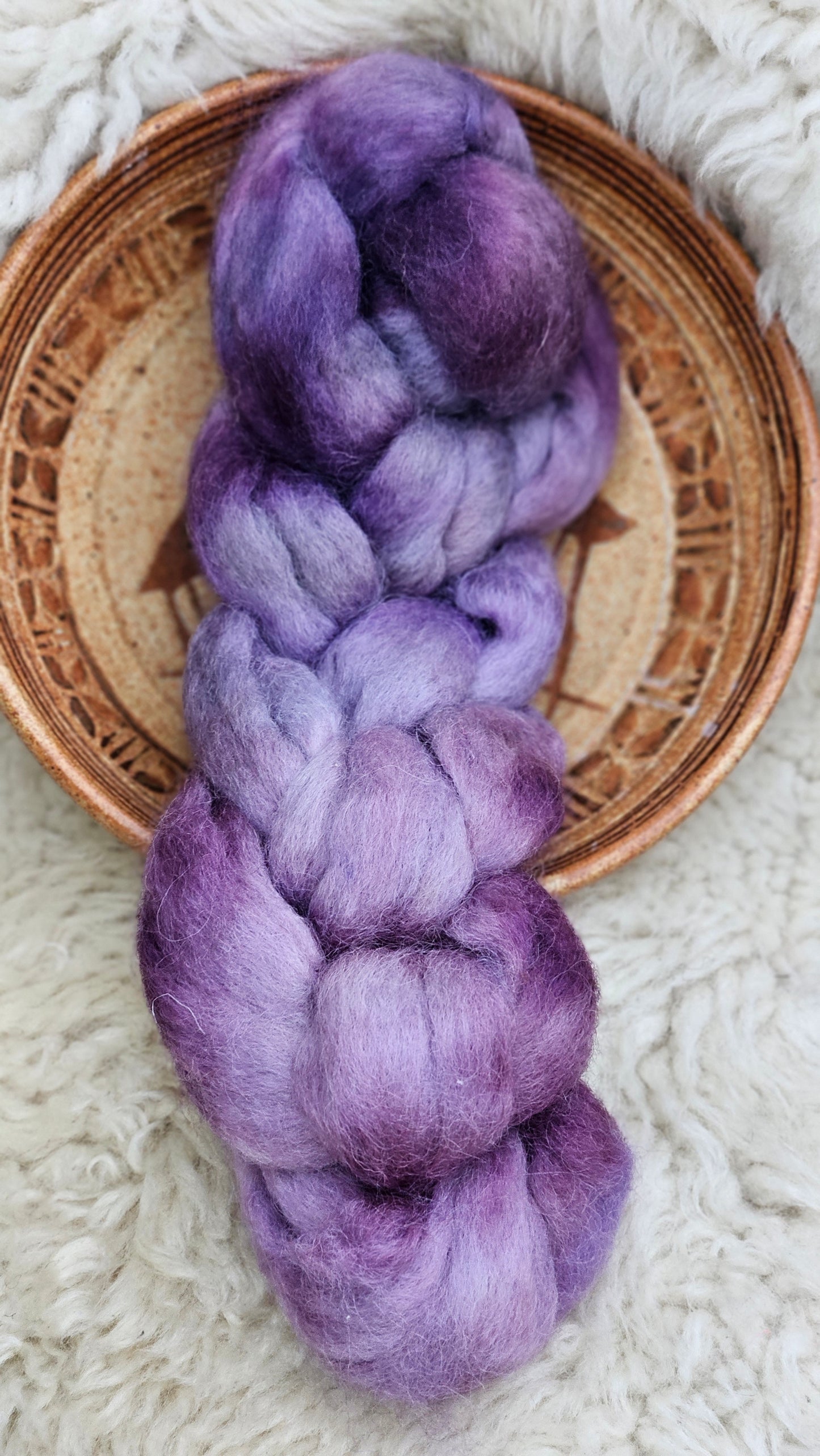 Hand-dyed Luxe Longwool Roving for felting and spinning - 2.7 oz | PP02