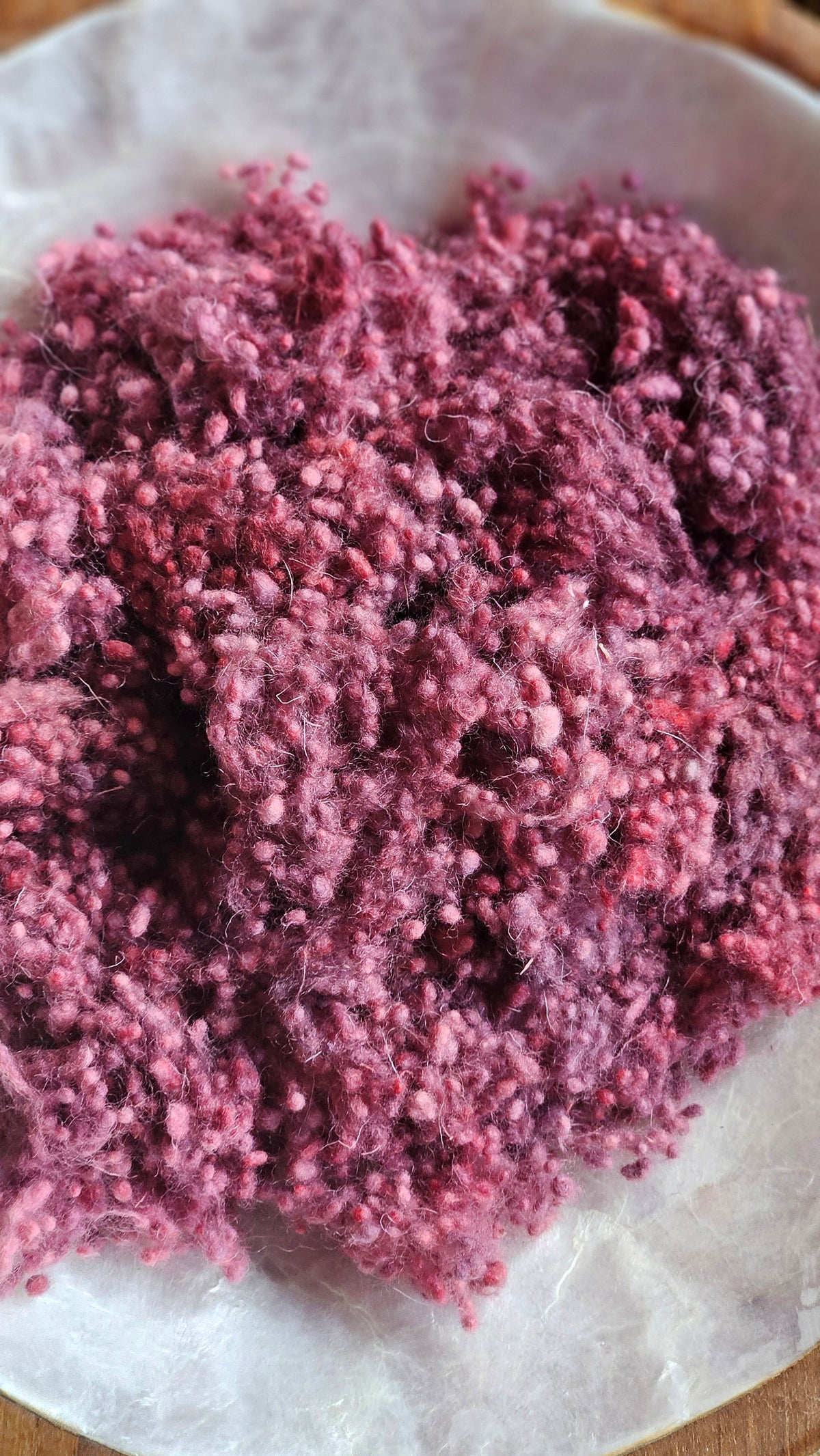 Tomis - hand-dyed fine wool nepps for fiber blending and felting - 1 oz | 28 g