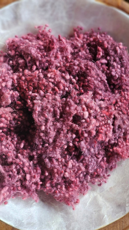 Tomis - hand-dyed fine wool nepps for fiber blending and felting - 1 oz | 28 g