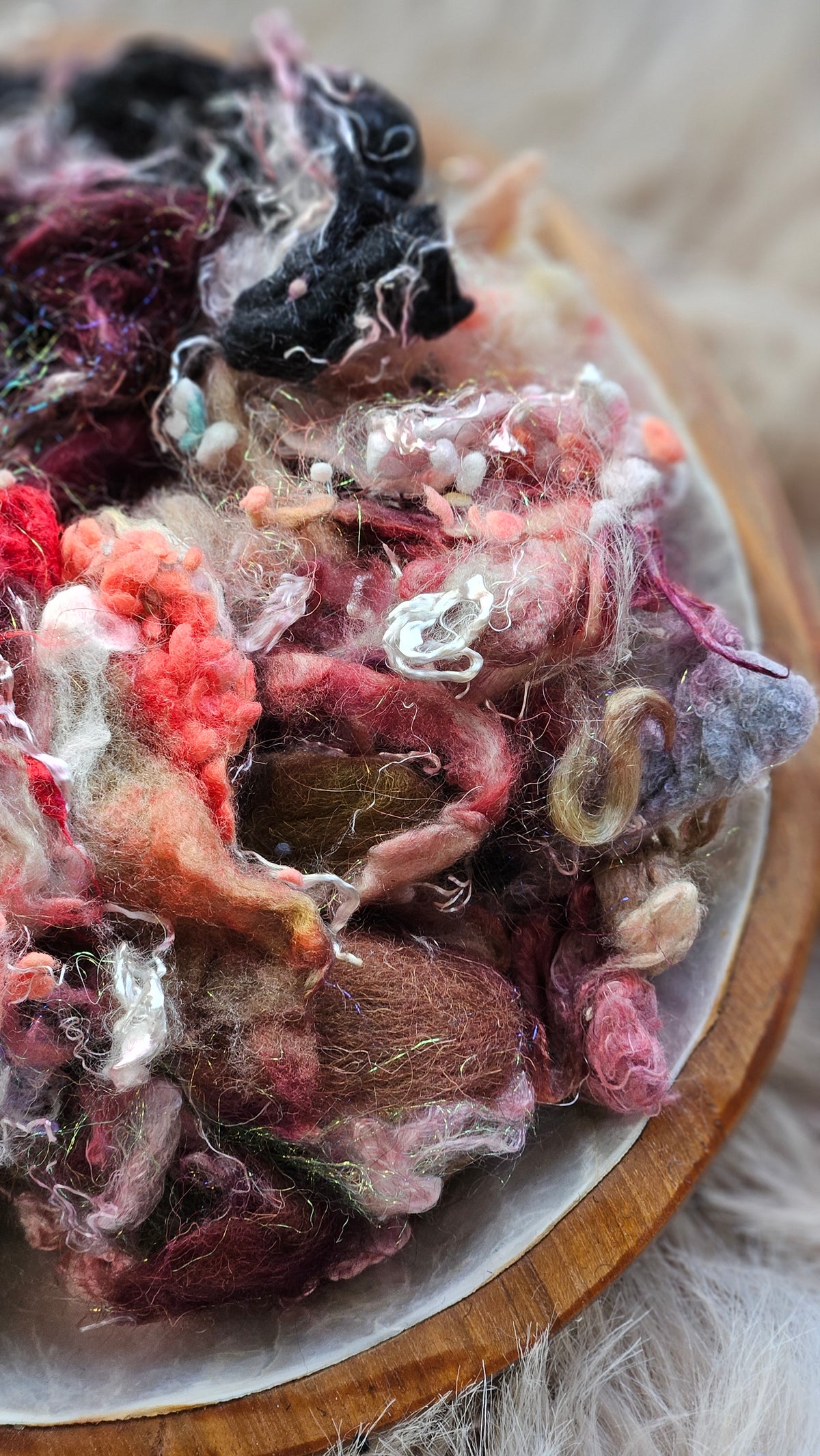 Barefoot Confession - hand-dyed wool alpaca bamboo texture blend - 4 ounces | 114 grams