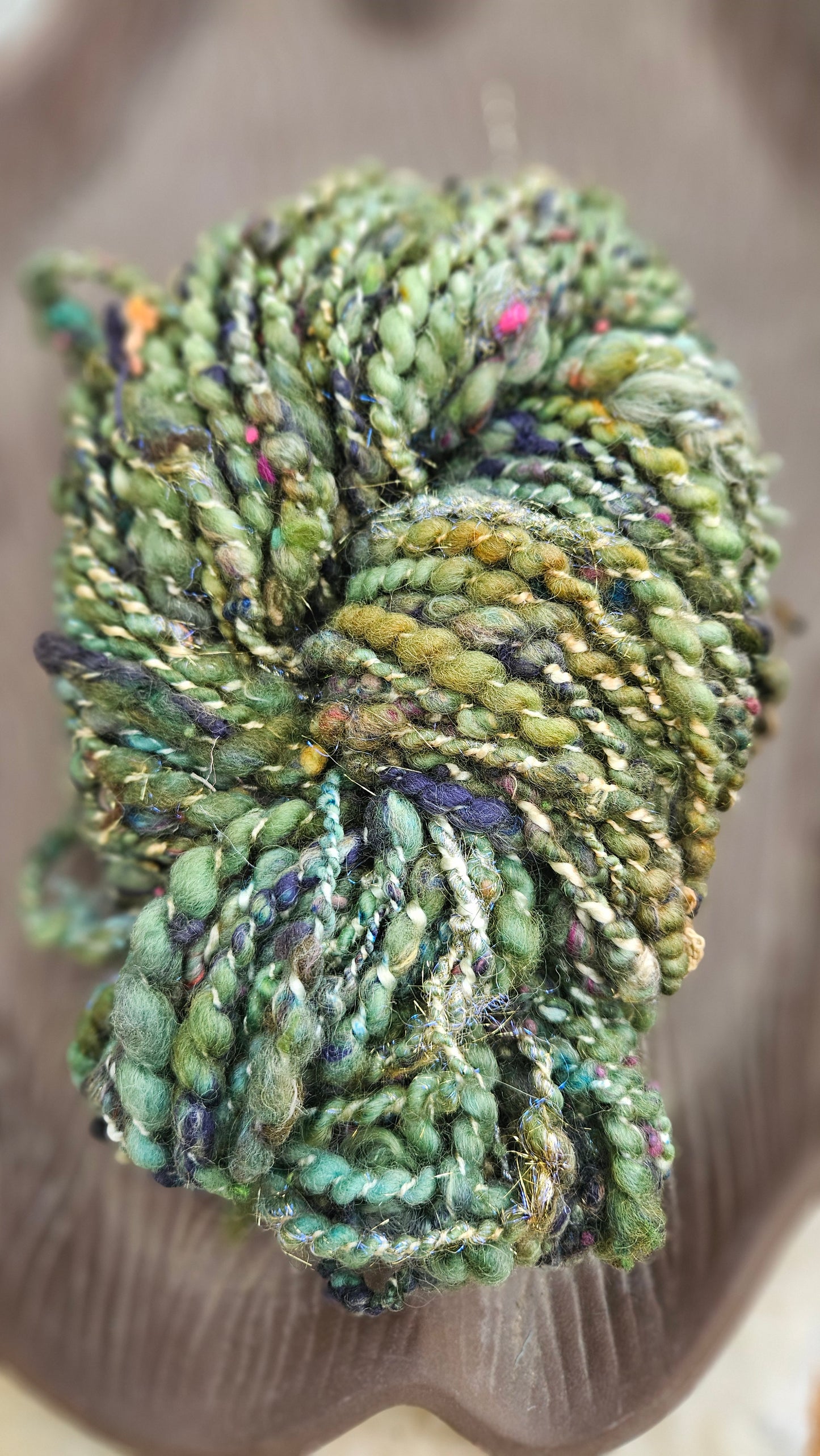 RIVER HYMN - Bulky Handspun Art Yarn XL Skein - 40 yards | 4 ounces | 113 grams