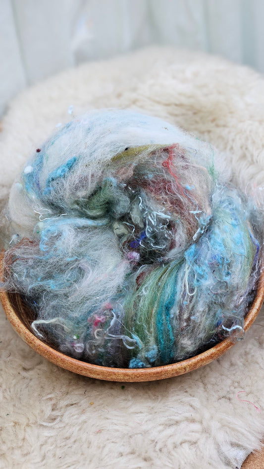 Luxe Layered Textured Art Batt - 045 - 2 ounces | 57 grams