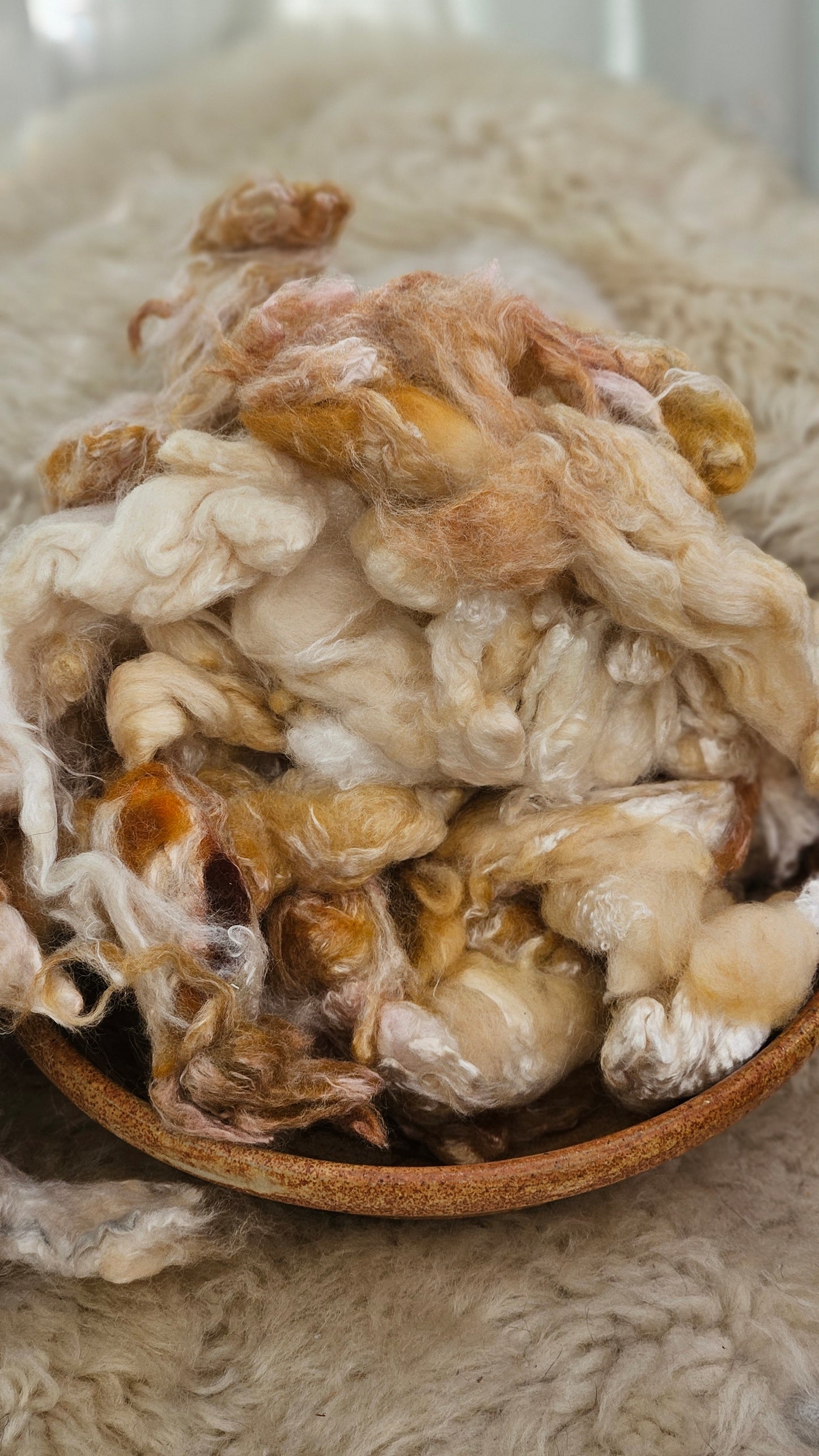 BANANA CREAM - hand-dyed extra fine wool and silky bamboo dense cloud recycled mill ends - 5 oz |  142 g