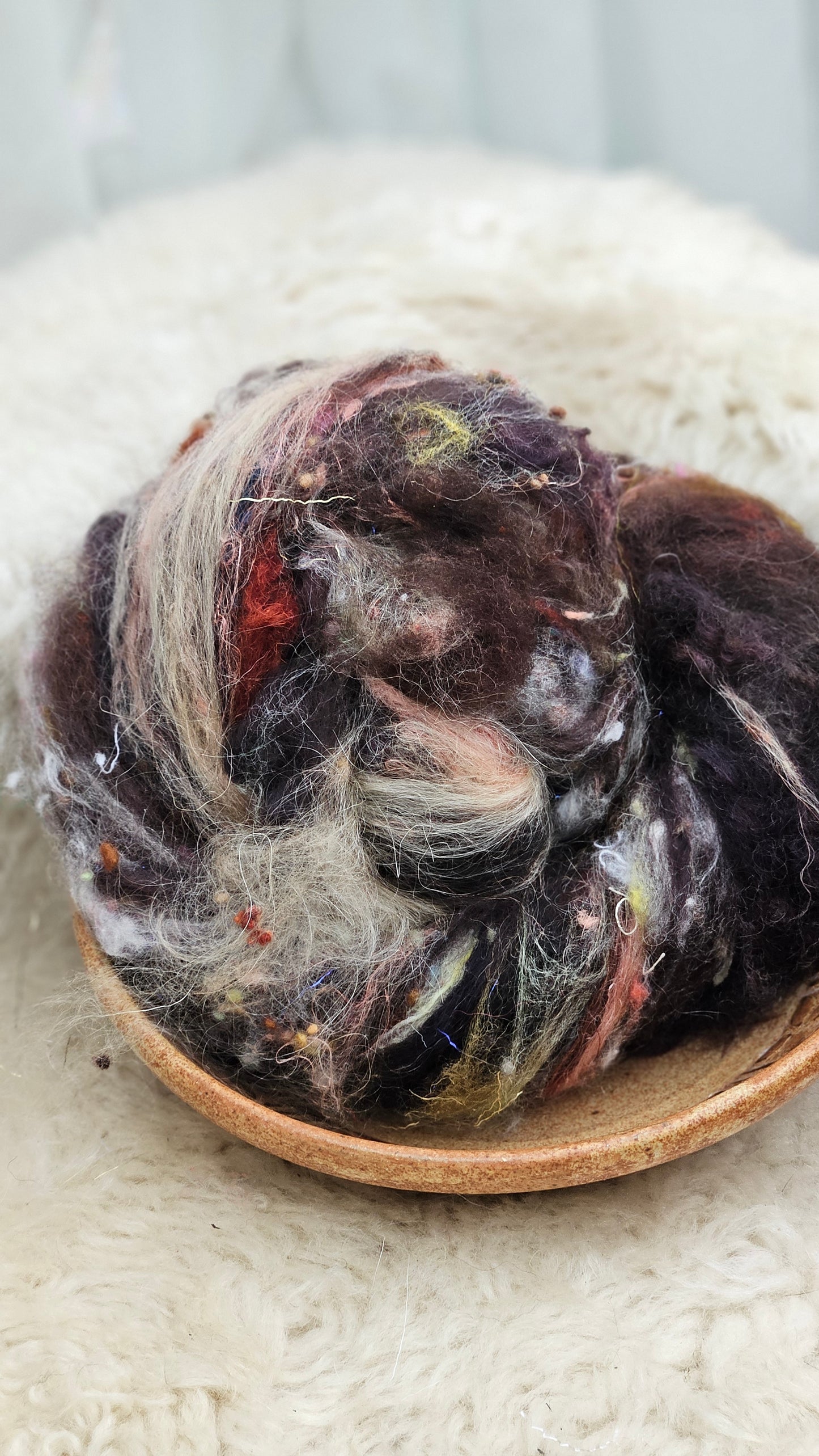 Luxe Layered Textured Art Batt - 012 - 2 ounces | 57 grams