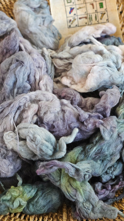 THOTH - organic cotton noil for blending & spinning - 1 ounce | 28 grams